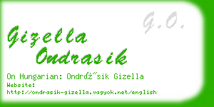 gizella ondrasik business card